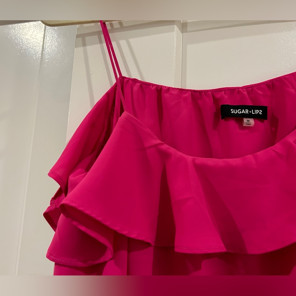 Sugar lips ruffle top tank - Picture 3 of 5